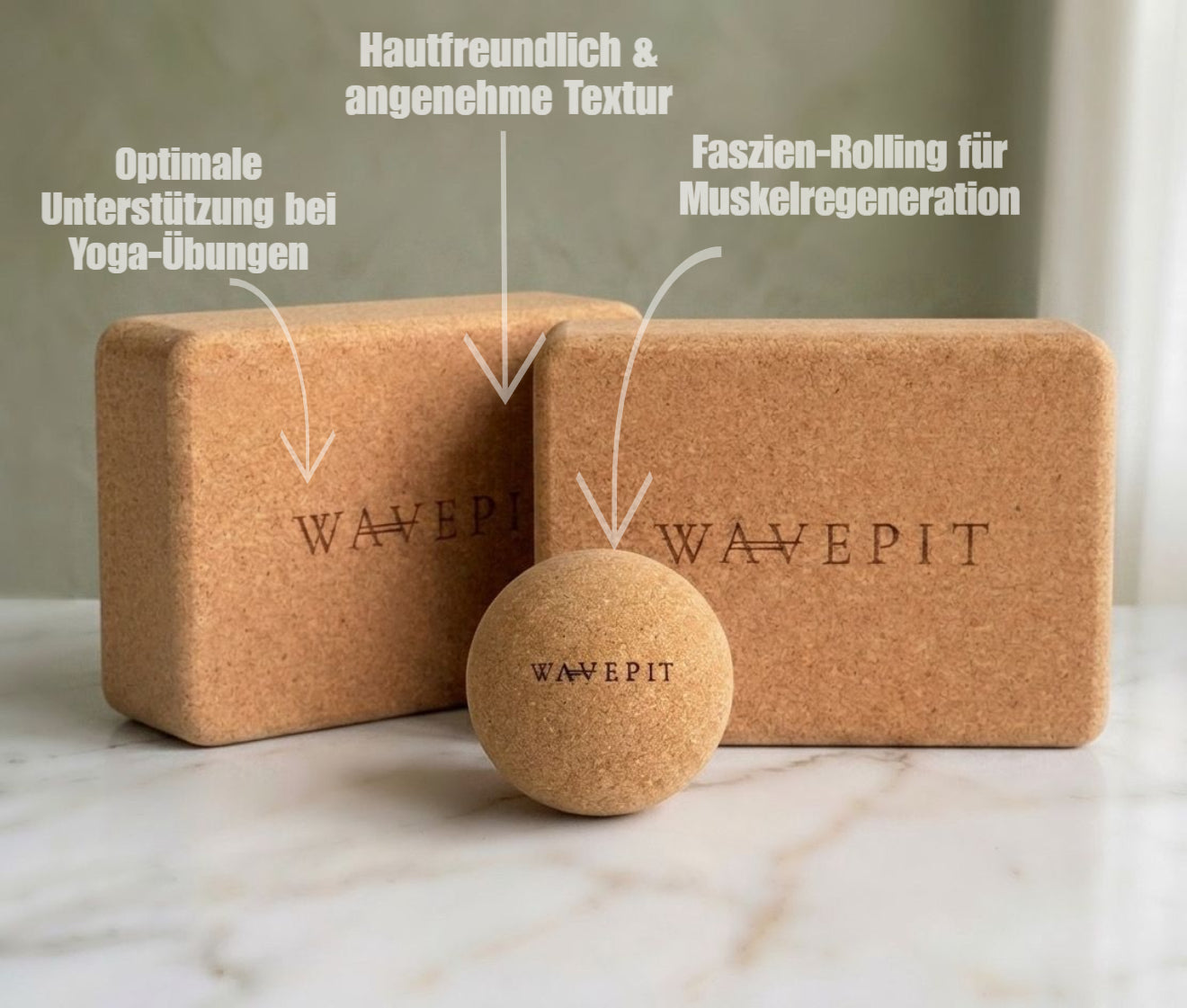 Faszienball & Yogablöcke Set
